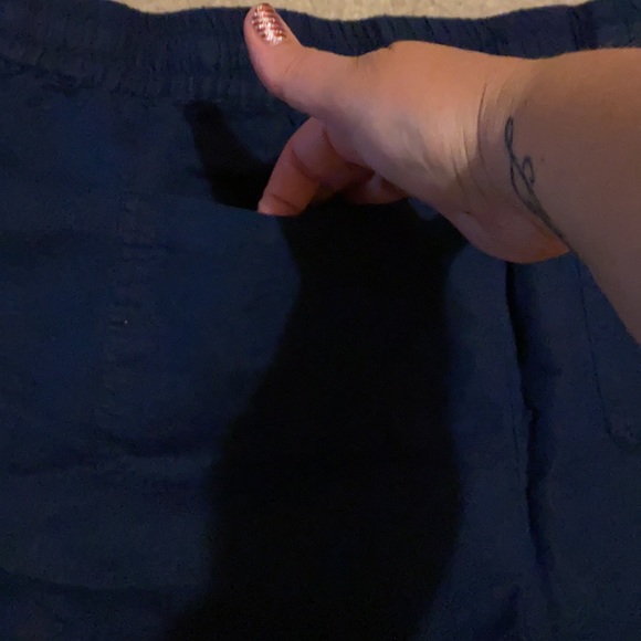 Navy blue drawstring shorts - Picture 4 of 7